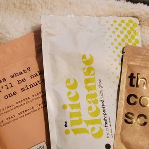 Treat Yourself Bath Salts and Coffee Scrub 3 piece set